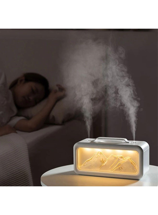 Humidifiers for Bedroom, 600ml Cool Mist Humidifier with Night Light, 23dB Quiet Operation, Mini Baby Humidifier,for Bedroom, Nursery, Office, Plants (White) - Image 4